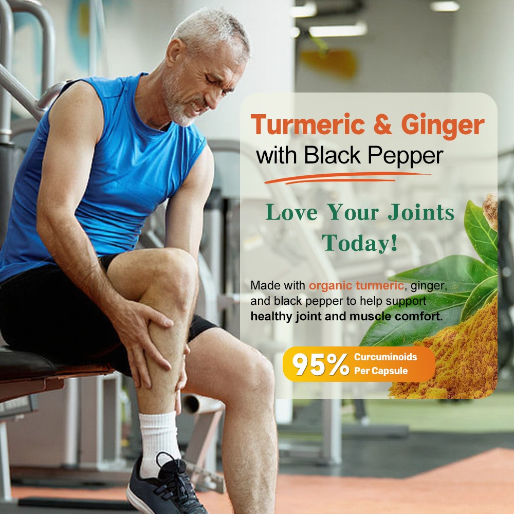 Pure Turmeric Curcumin 1960mg 120 Veggie Caps 95% Curcuminoids Black Pepper