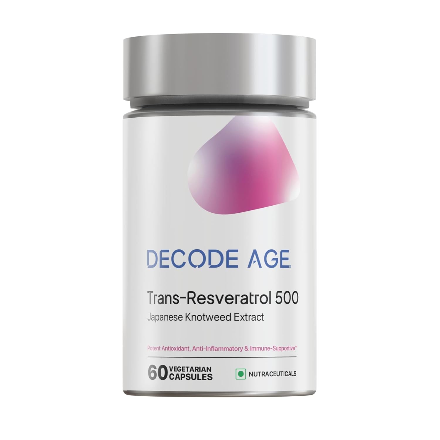Decode Trans Resveratrol 500 Capsules, 60 Capsules