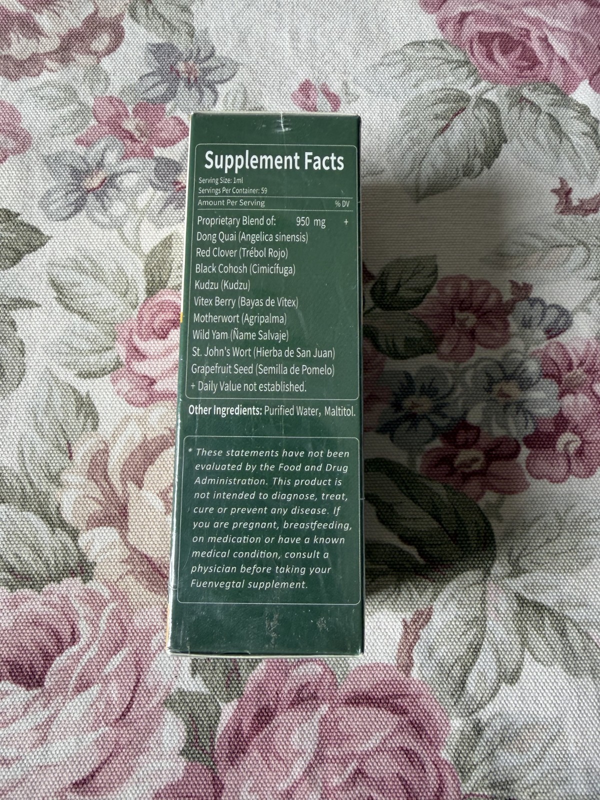 Fuenvegtal 100% Pure Herbal Drops, Dong Quai Extract for Hormone Balance