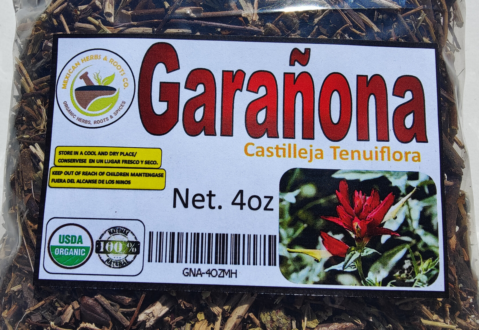 4oz Garañona, Garanona,Paintedcup herbs, Garañona Hierba/te Hierbas Mexicanas