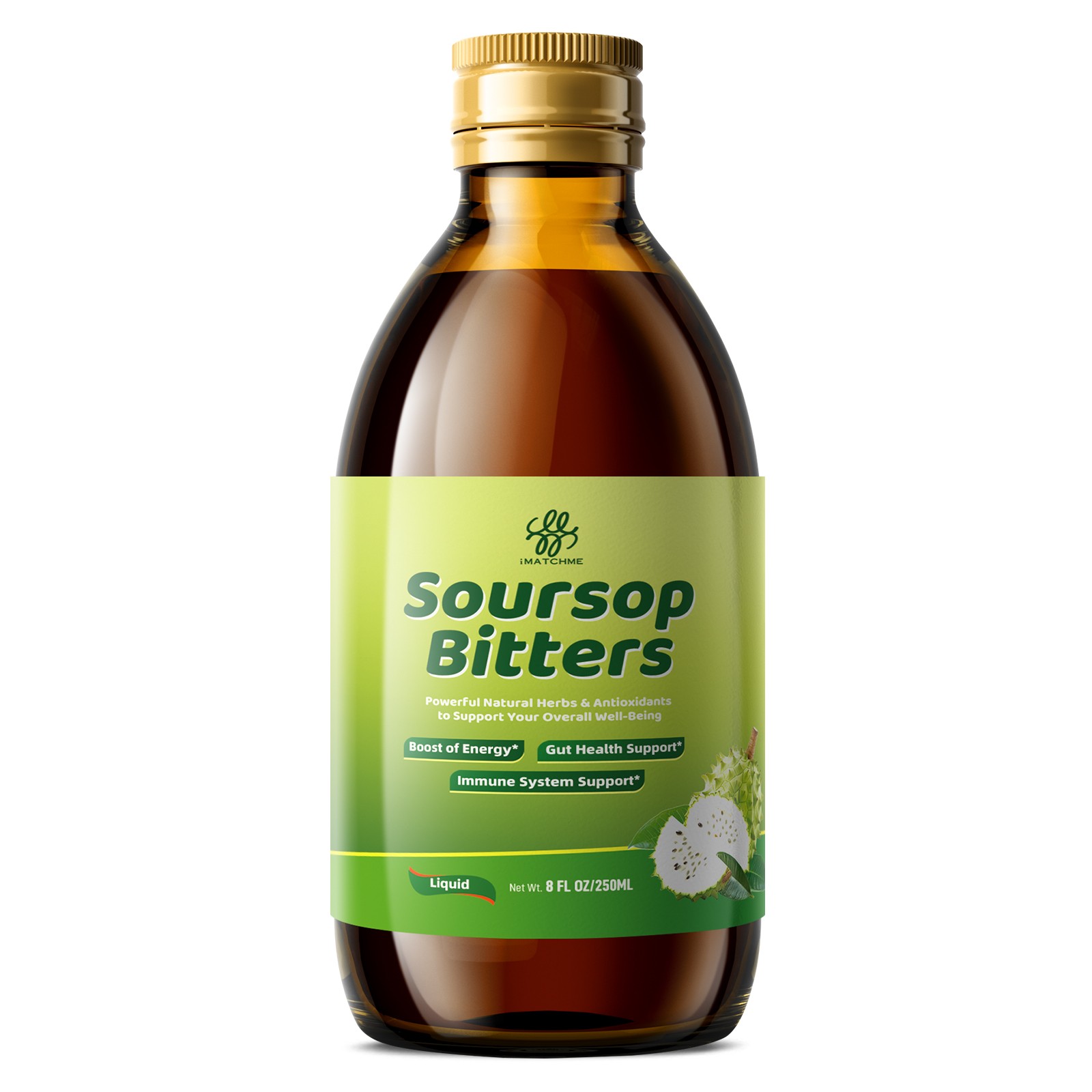 Soursop Bitters 15Herbs – Immune Support, Liver Detox, Digestive Cleanse – 250ml