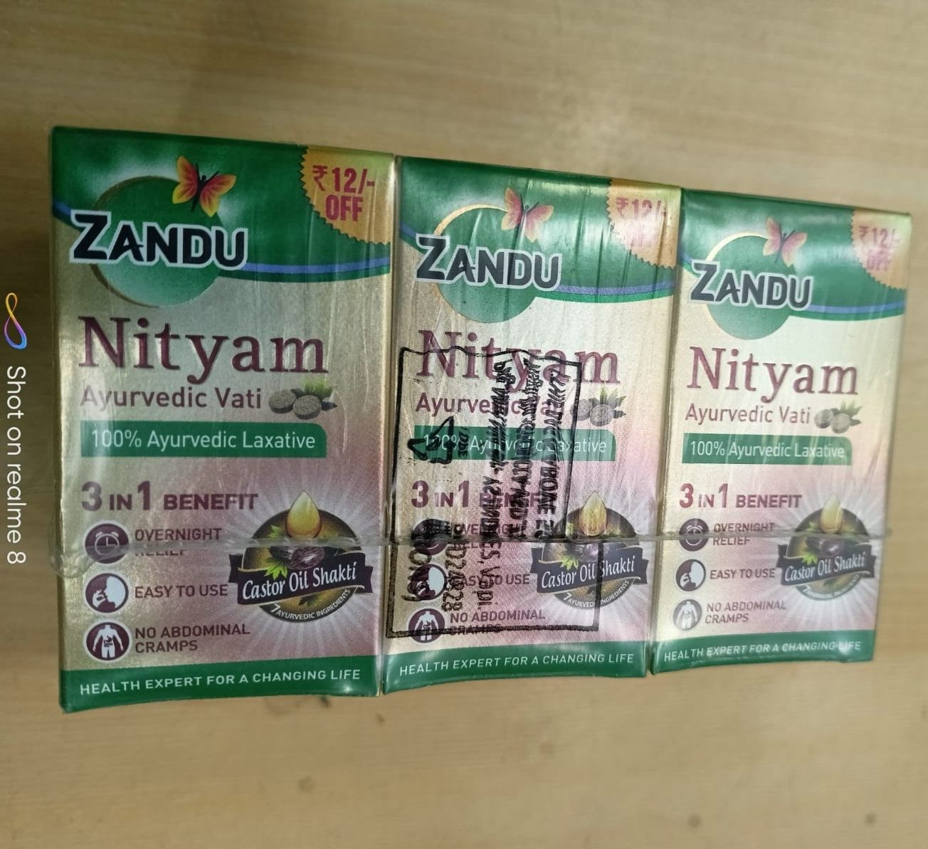 Zandu Nityam 30 vati (pack of 6) ex-07/2026 free shipping