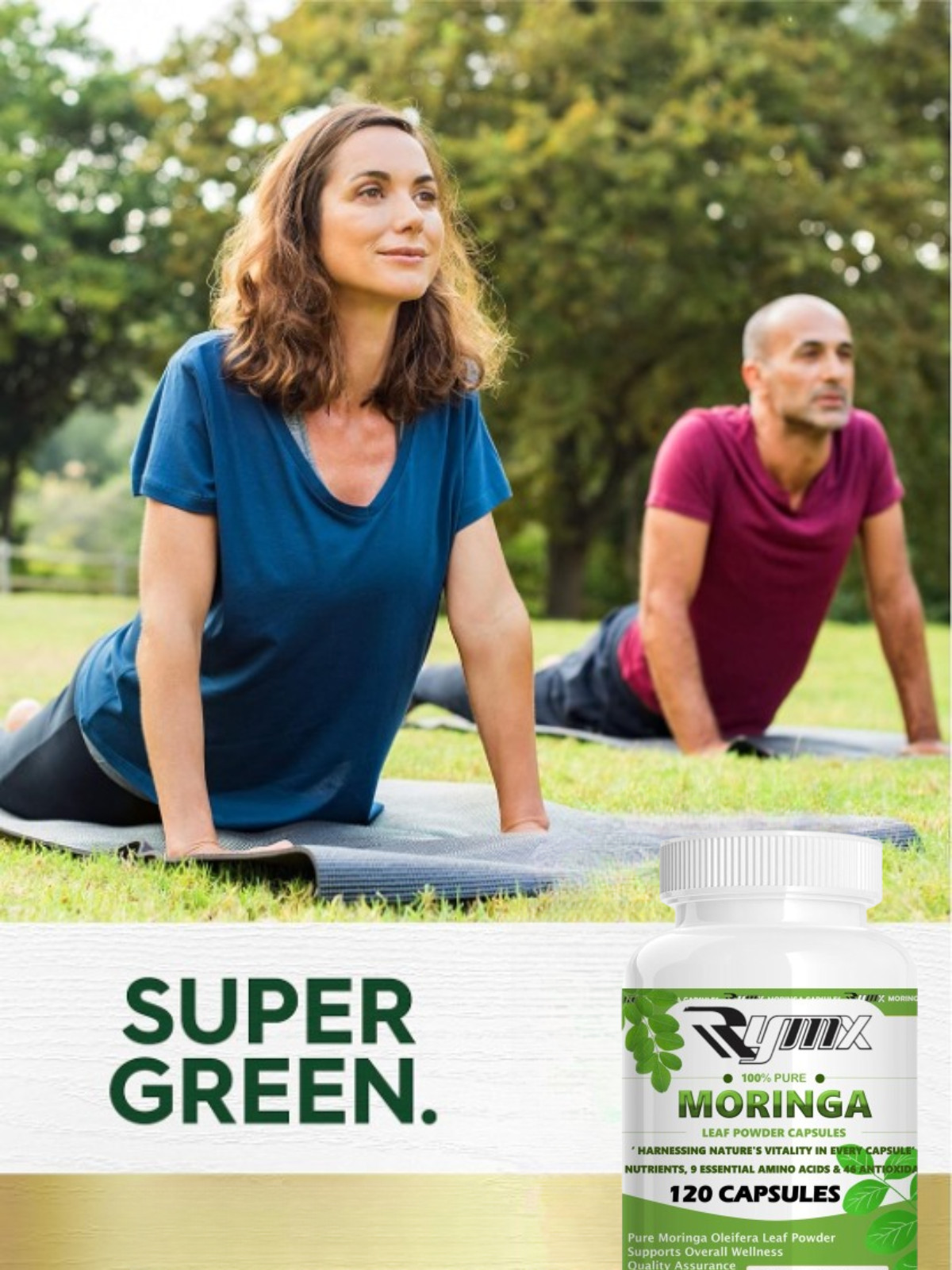 RYMX MORINGA Capsules Single Origin Moringa Powder Organic. Moringa Leaf