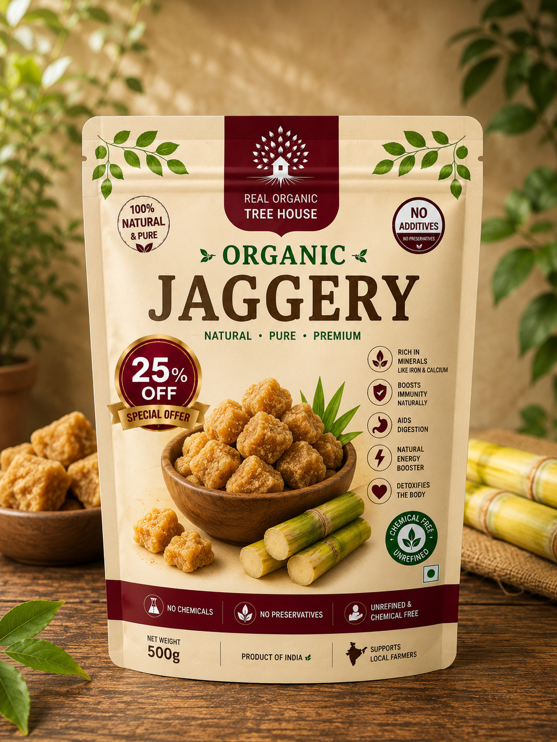 Jaggery | Cane Jaggery | Natural Sweetener for Baking &Cooking|Culinary Sweetene