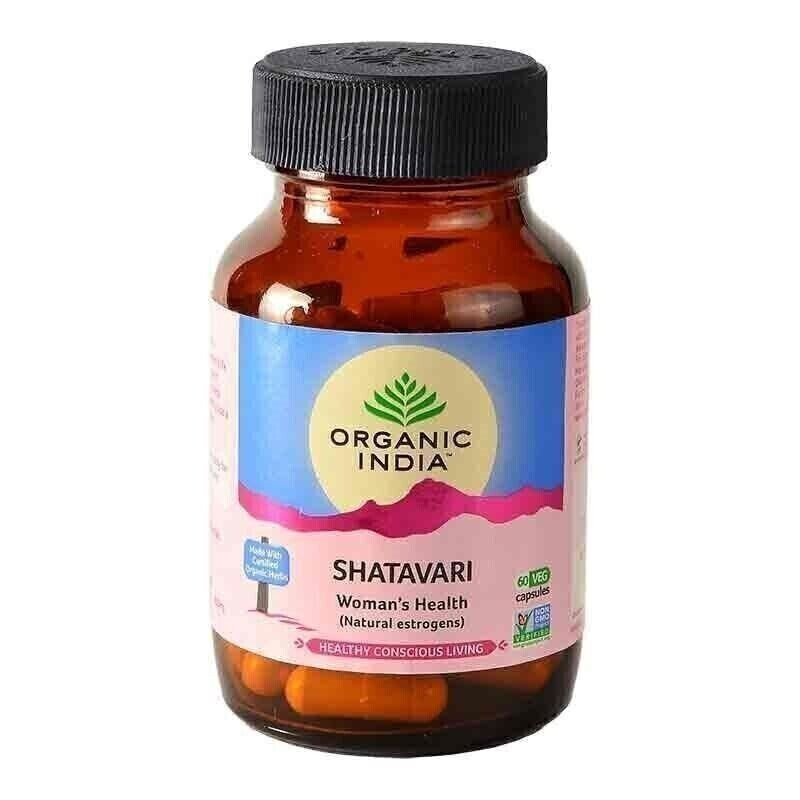 Organic India Shatavari Women’s Health (Natural Estrogens) 60 Caps+Free Shipping