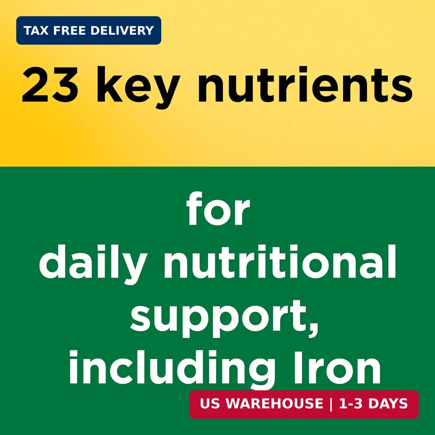 Nature Made Multivitamin Tablets with Iron, Multivitamin for Women and Men for D