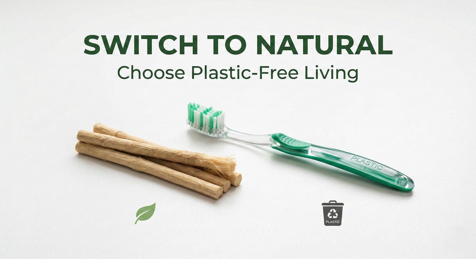 Organic Neem Sticks Toothbrush, Chemical Free Dental Care, For Teeth