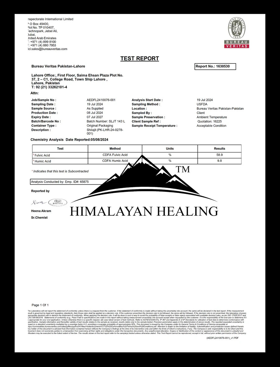 30ml Himalayan Shilajit Drops 100% Natural Lab Tested Fulvic Acid Trace Minerals