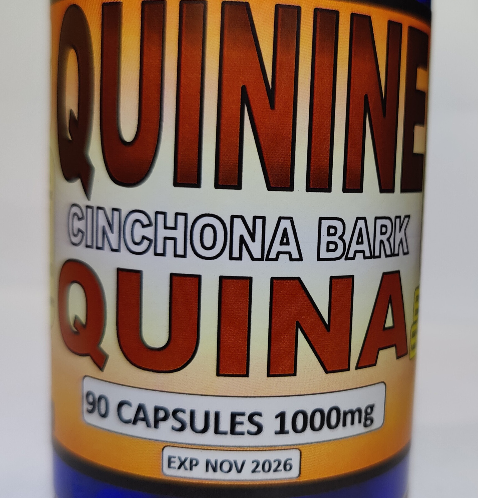 Quinine/Cinchona/peruvian bark jesuit’s bark quinine tree 90/1000mg Natural Caps