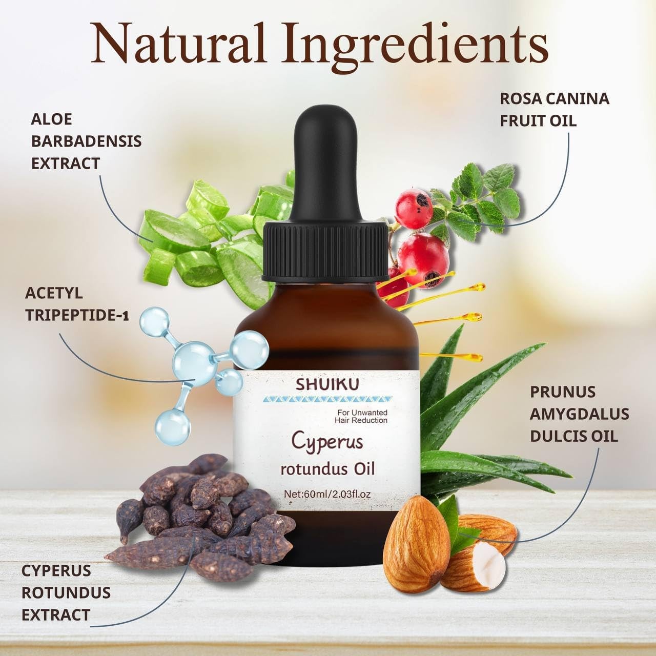Cyperus Rotundus Oil for Hair Removal 2 PACKS – 100% Pure Natural Cyprus Oil ?