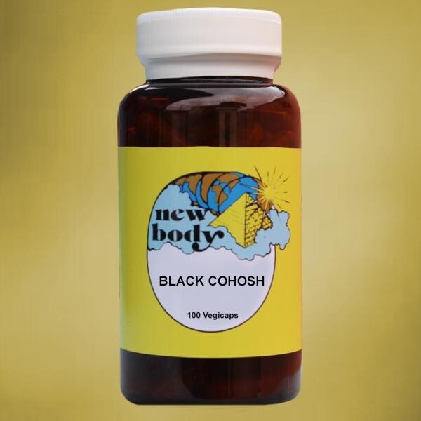 NEW BODY BLACK COHOSH 100 VEGICAPS NO BINDERS, FILLERS OR ADDITIVES