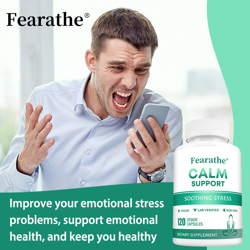 Calm Support Supplements Soothing Stress Emotional Well-Being 30-120 Capsules