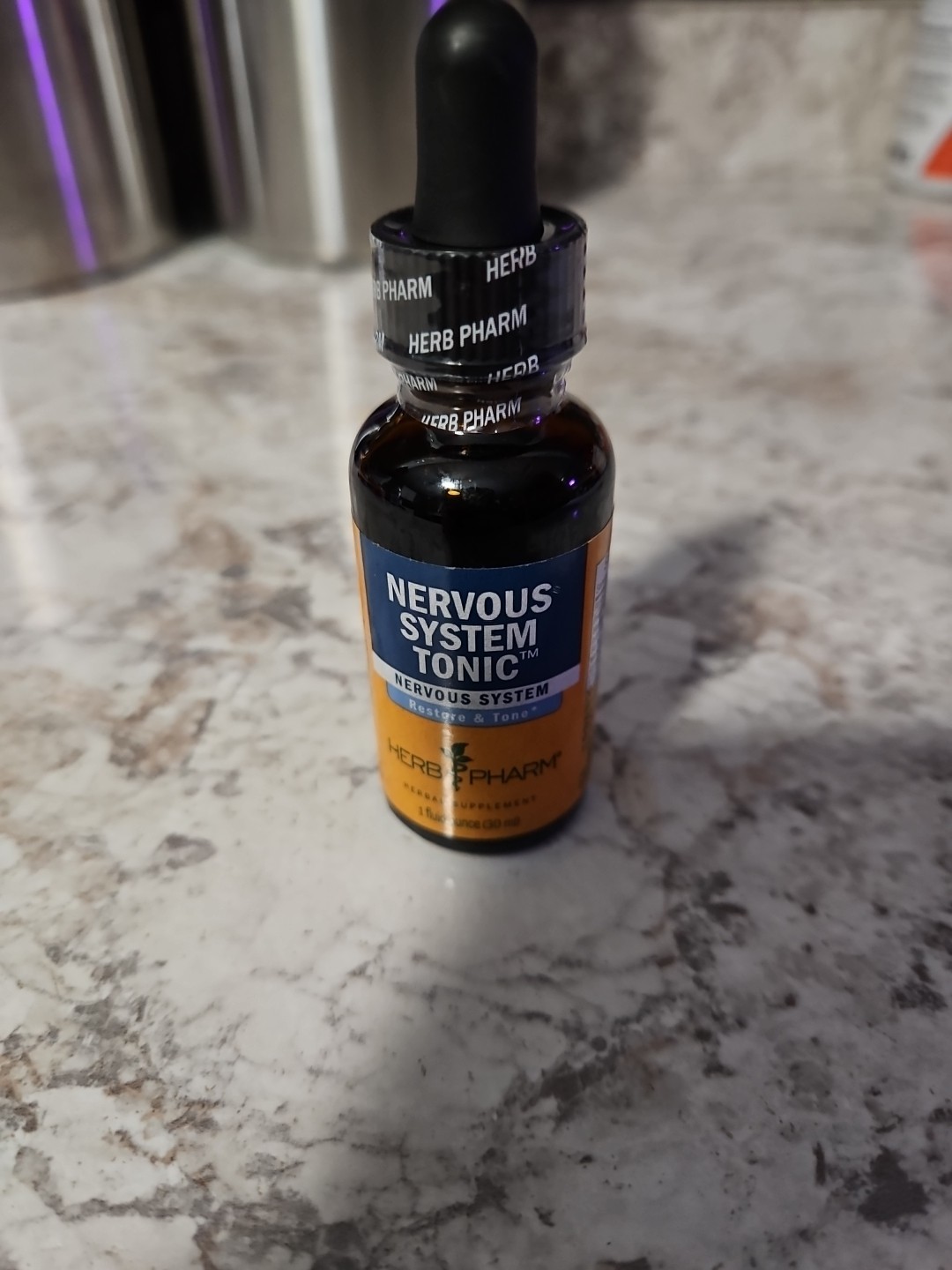 Herb Pharm Nervous System Tonic liquid 1 Oz Exp. 5/2030! New, Sealed.