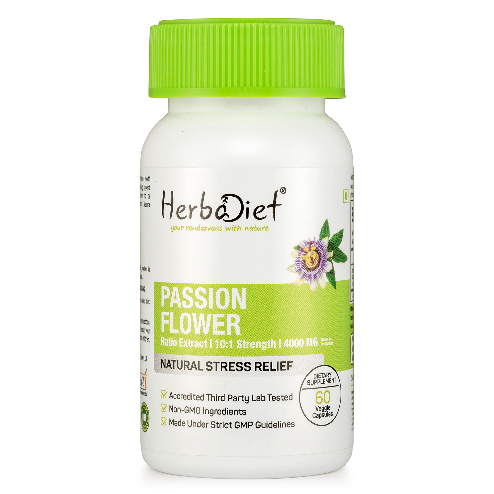 Passion Flower Extract 10:1 400mg Capsules Reduce Stress Anxiety Insomnia Relief