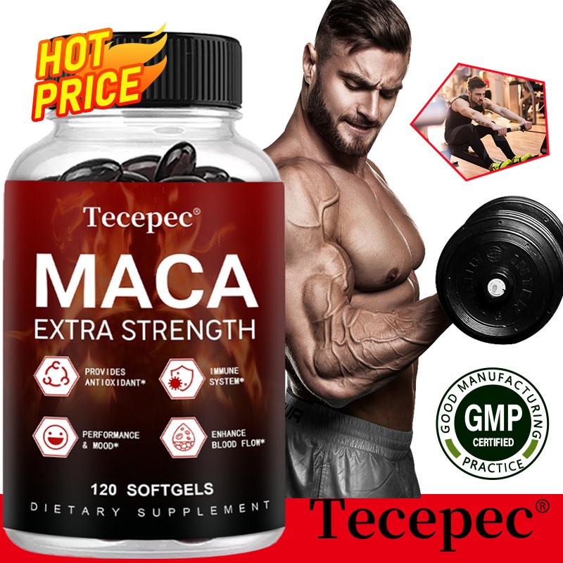Organic Black Maca Capsules 6000 mg – Enhances Endurance, Strength & Immunity