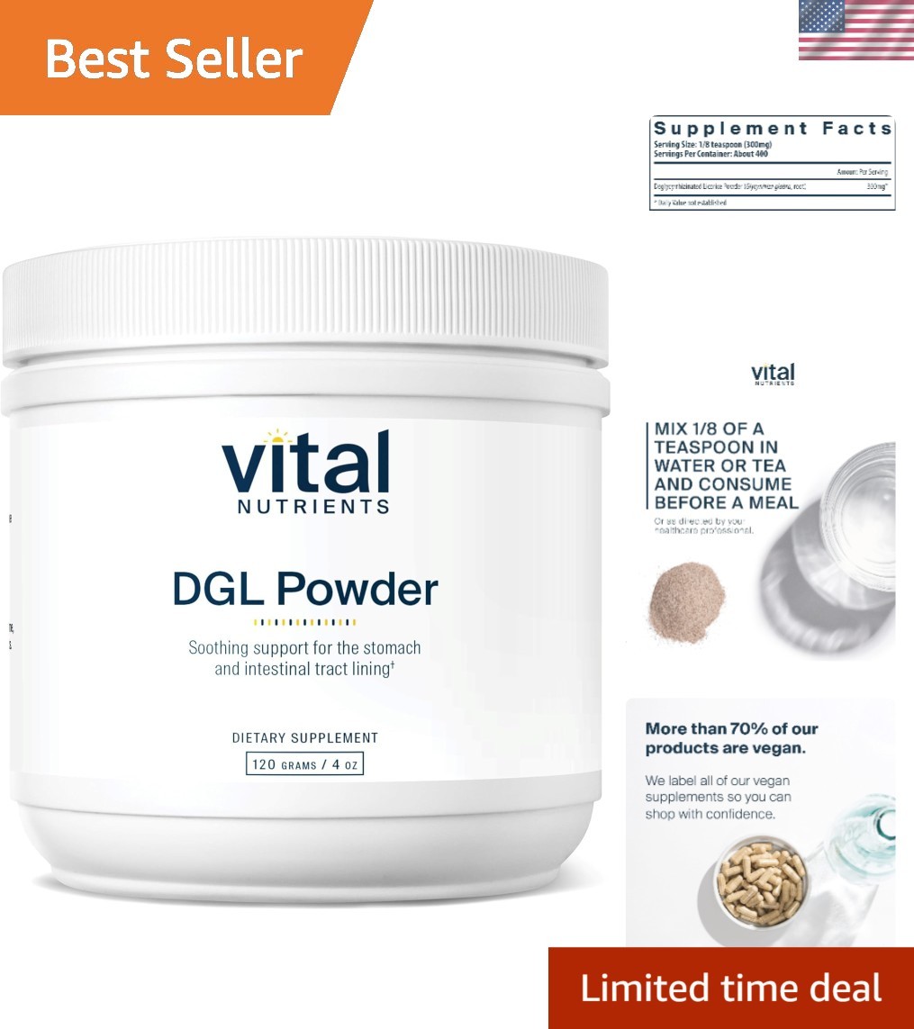 Herbal DGL Powder for Digestive Tract Health | & Hypoallergenic | 120g