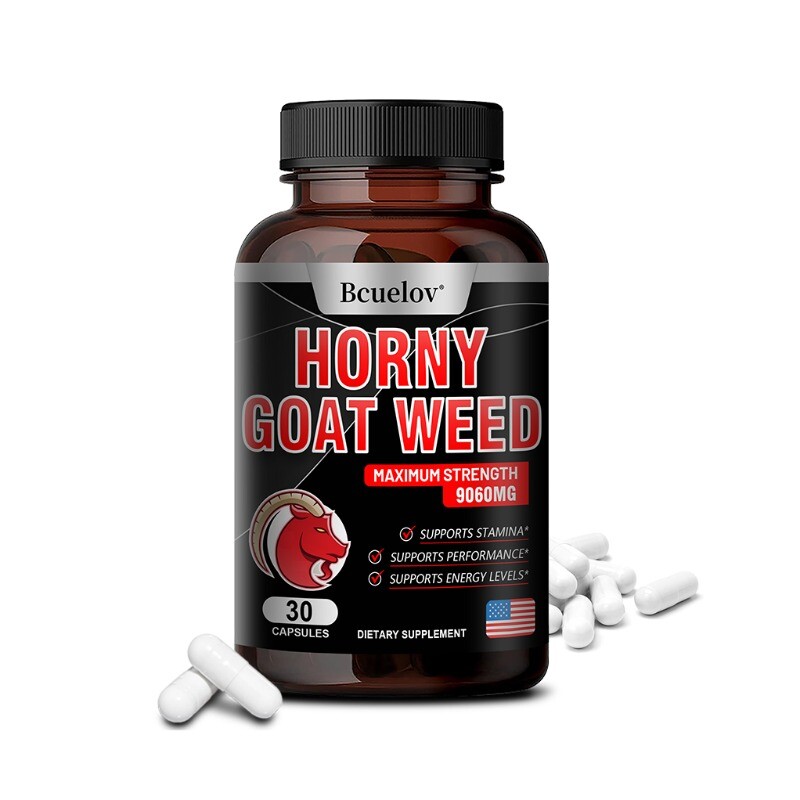 Horny Goat Weed-with Maca,Saw Palmetto,Ginseng,L-Arginine for Men&Women 30-120