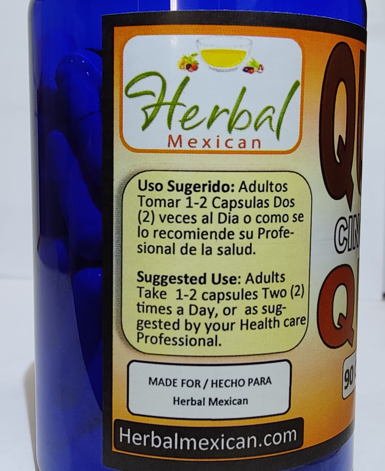 Quinine/Cinchona/peruvian bark jesuit’s bark quinine tree 90/1000mg Natural Caps