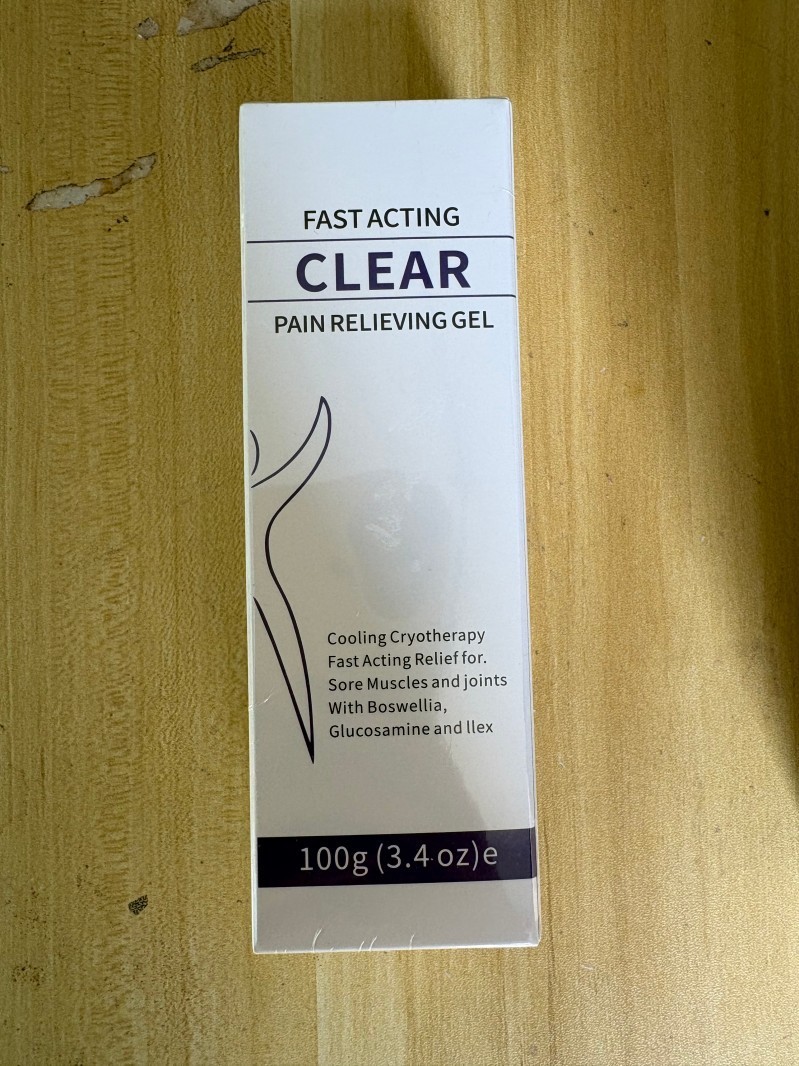 1 box ClearZal Pain Relieving Gel and Cooling for SoreMuscles FastActing Joints