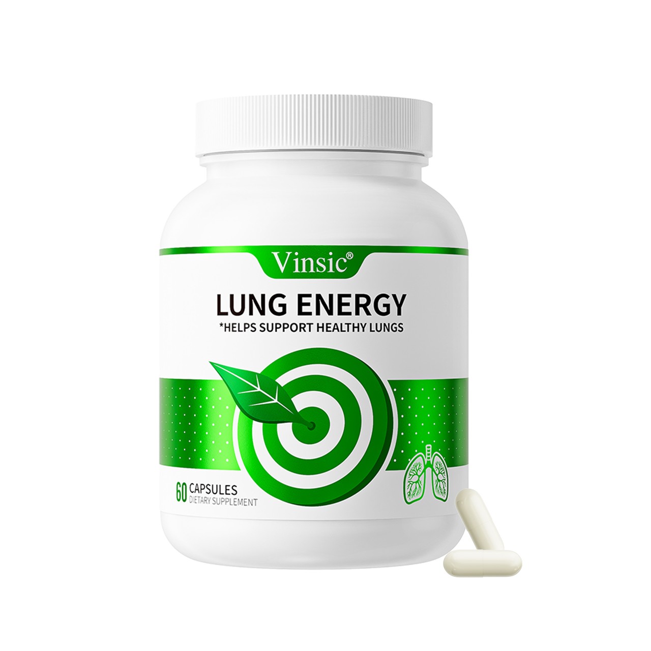 Vinsic Lung Energy 60Ct – US Made with Quercetin & Perilla Extract*