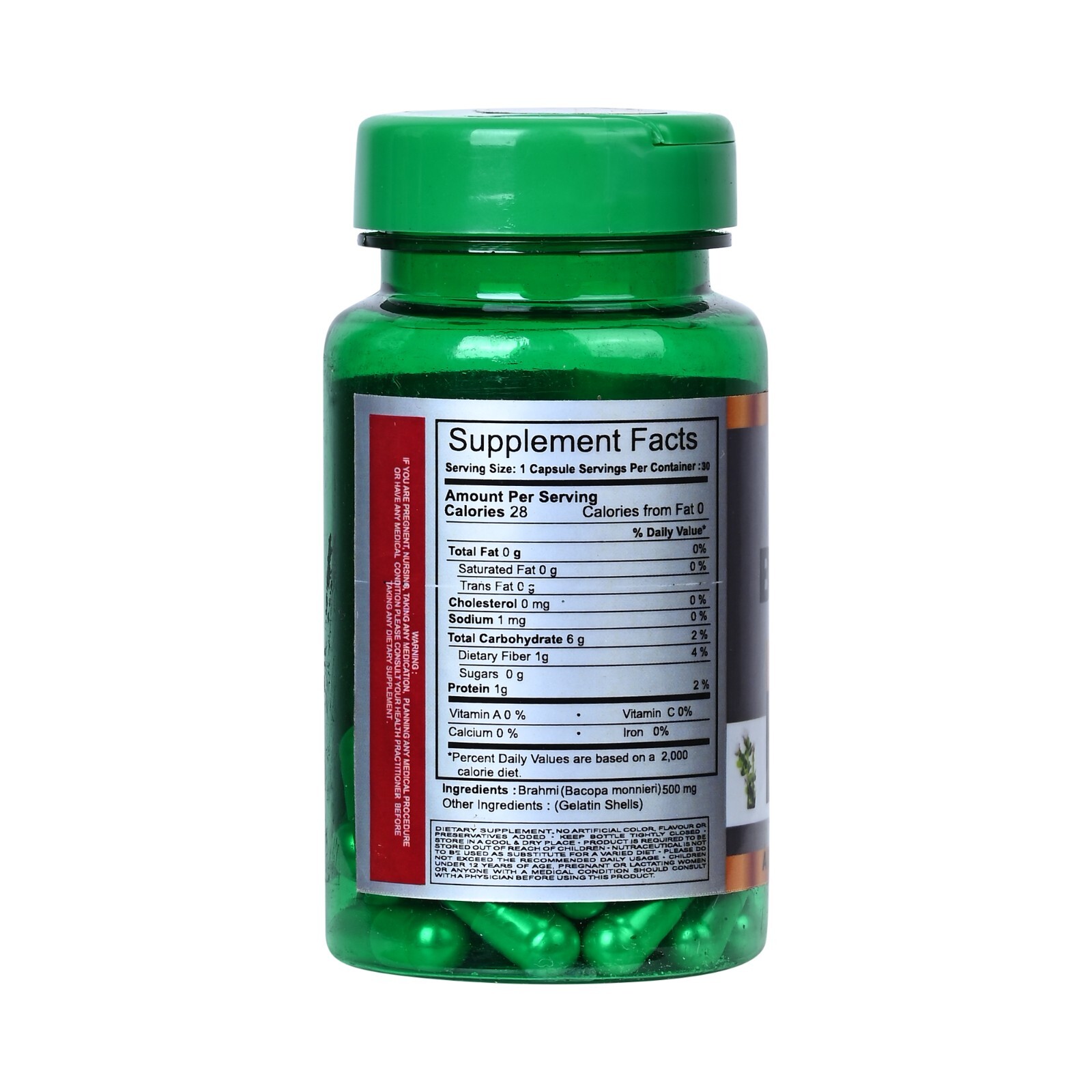 Cipzer Brahmi 60 Capsule | Stress Reducer, Improve Mental Health, Better Sleep