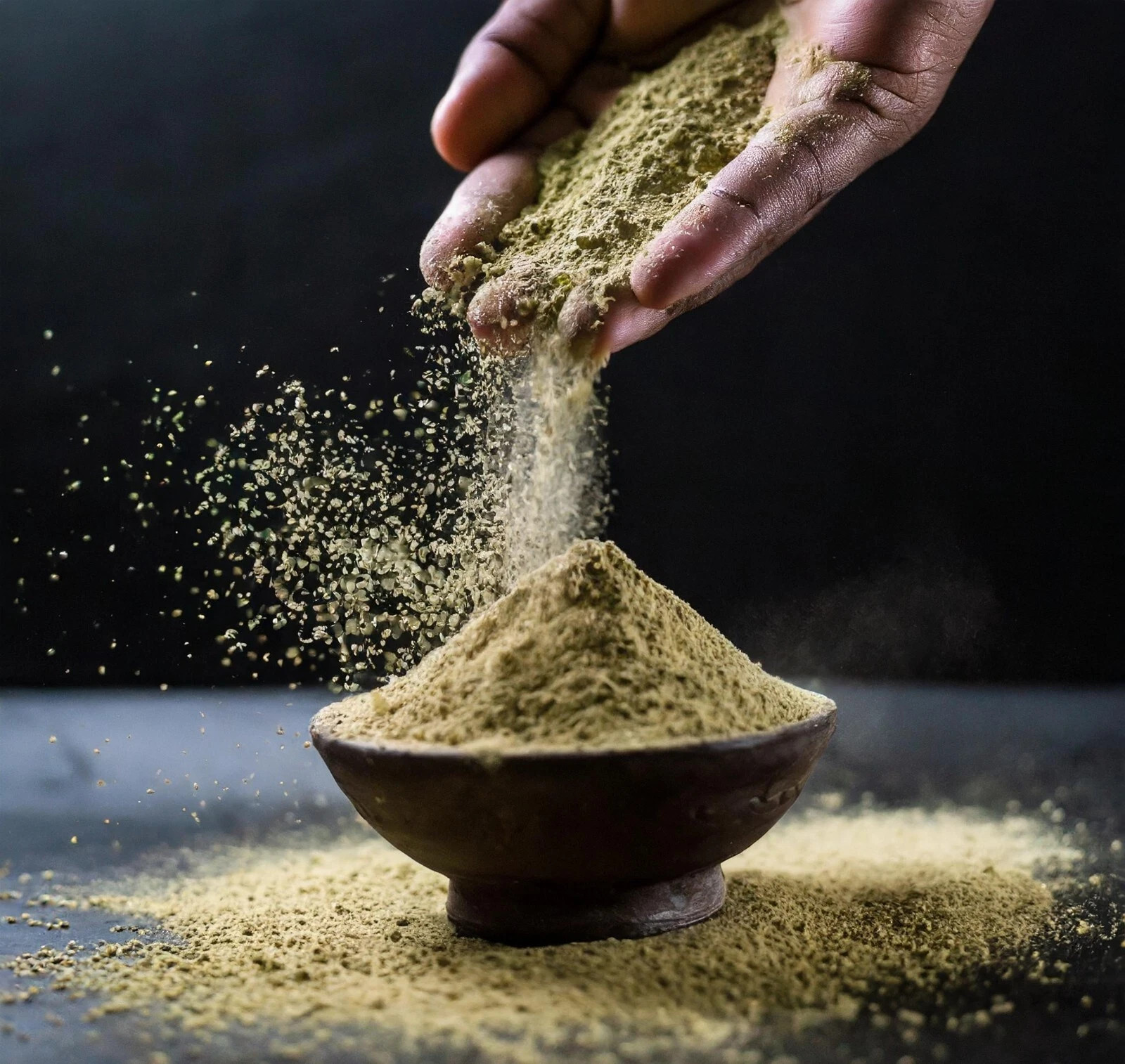 Bhringraj powder Eclipta prostrata Karisalaankanni false daisy