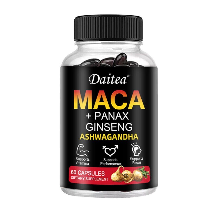 Maca Root (black, Red, Yellow) 10000 Mg (Lepidium Meyenii (root) 60 To 120 Caps