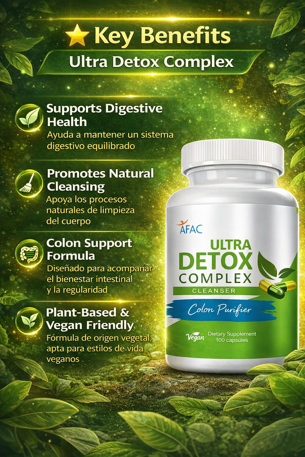 Parasite Cleanse & Detox Intestinal Herbal Dietary Capsule Pills Digestion 190cp
