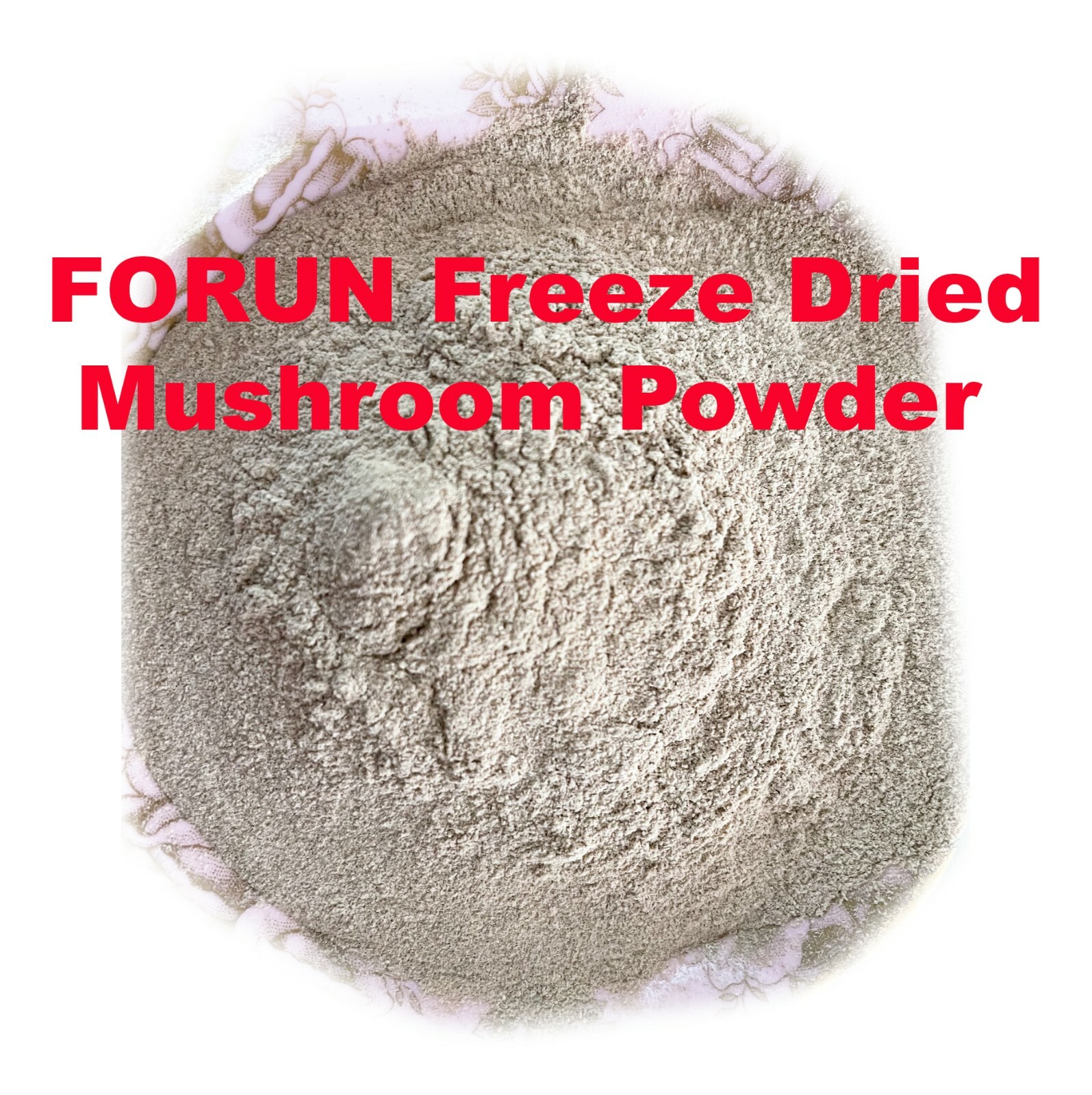 FORUN Freeze Dried White Button Mushroom Powder Agaricus bisporus-100% Pure