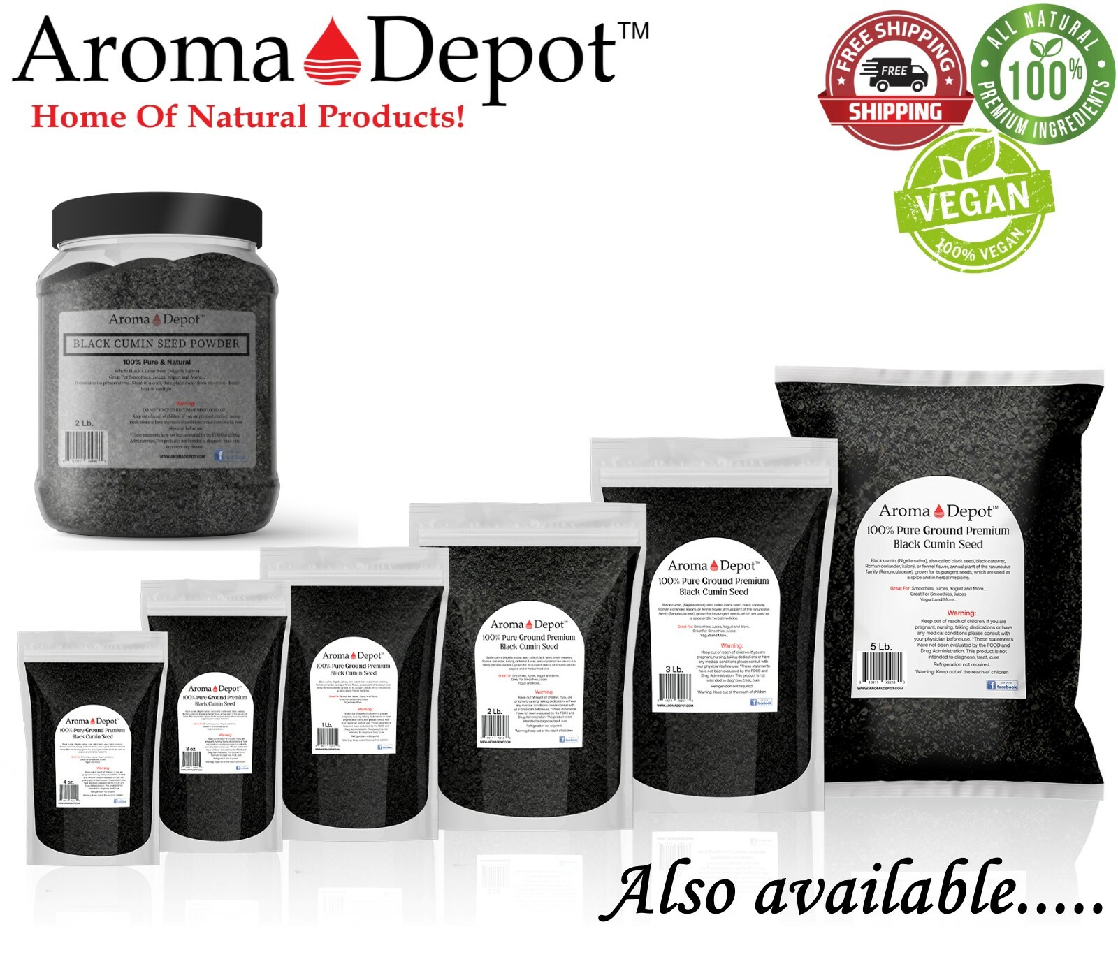 5lb GROUND Black Seed Powder Cumin NIGELLA SATIVA Semilla Comino Negro