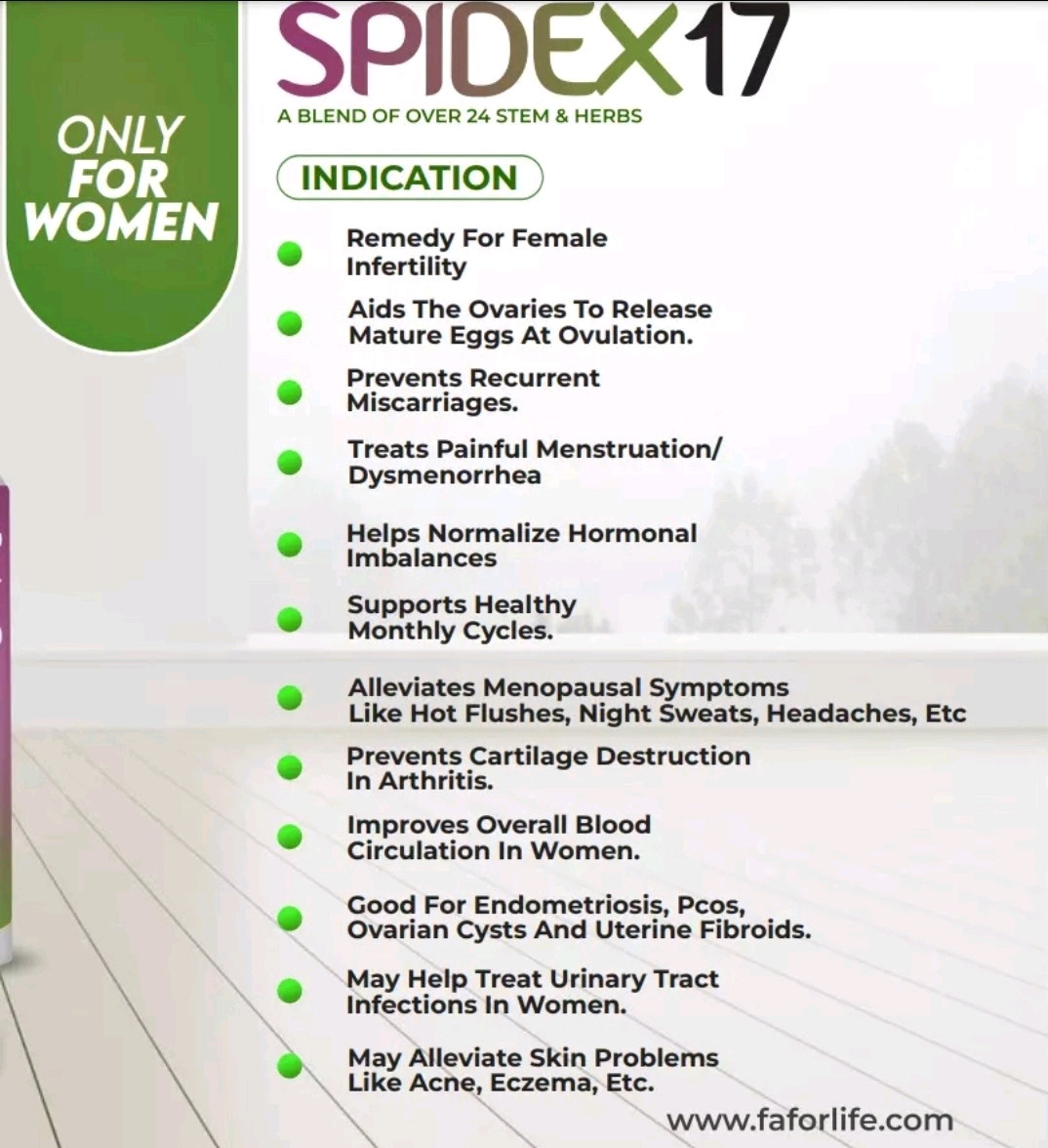 FAFORLIFE SPIDEX 17 . Women’s Fertility