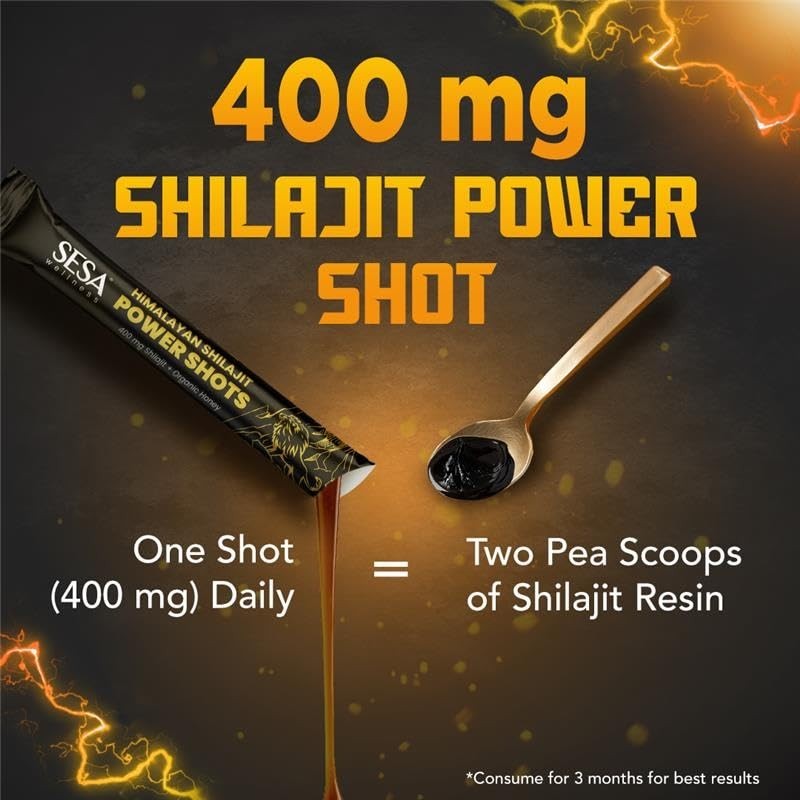 Sesa Pure Himalayan Shilajit Honey Blend 30 Ready to Drink Sticks