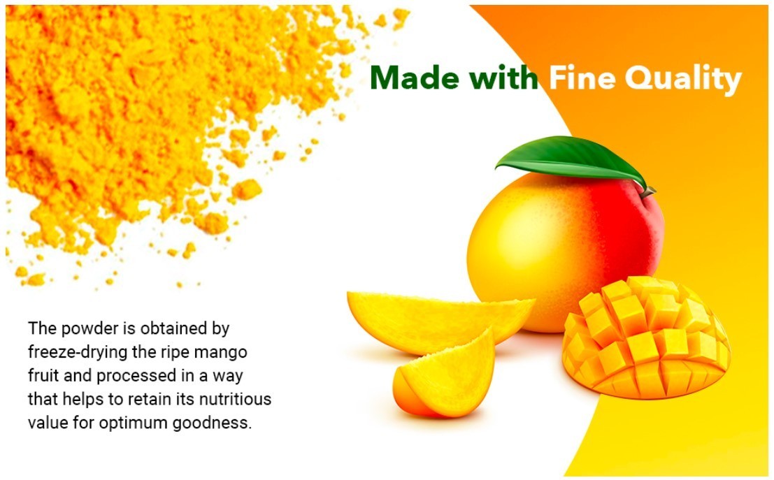 Natural Mango Fruit Powder – 1 lb – Non-GMO, Vegan, Gluten Free