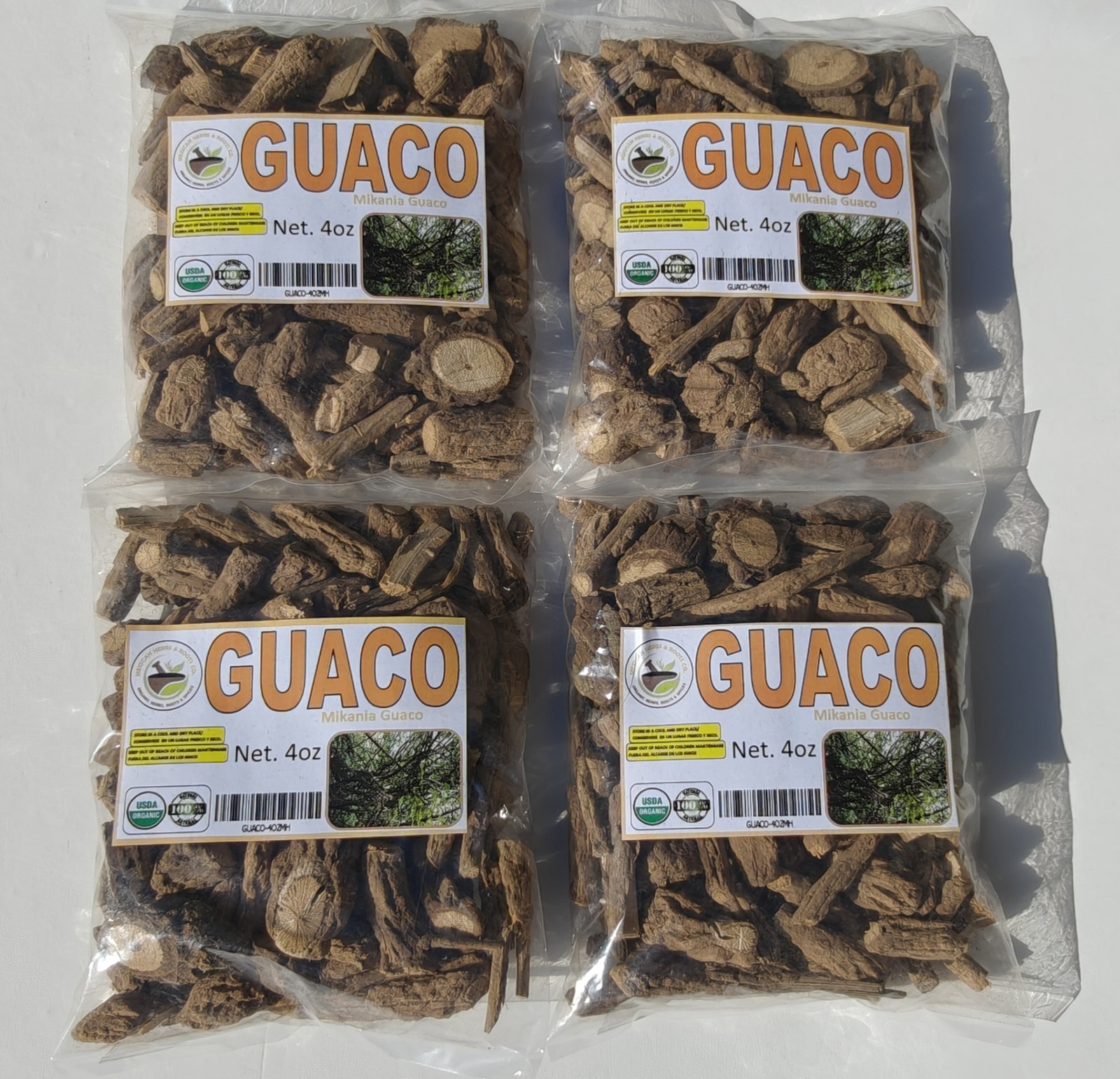 Guaco,Palo Guaco, Raiz de guaco, mikania guaco, Huaco, bejuco guaco 4oz/113g