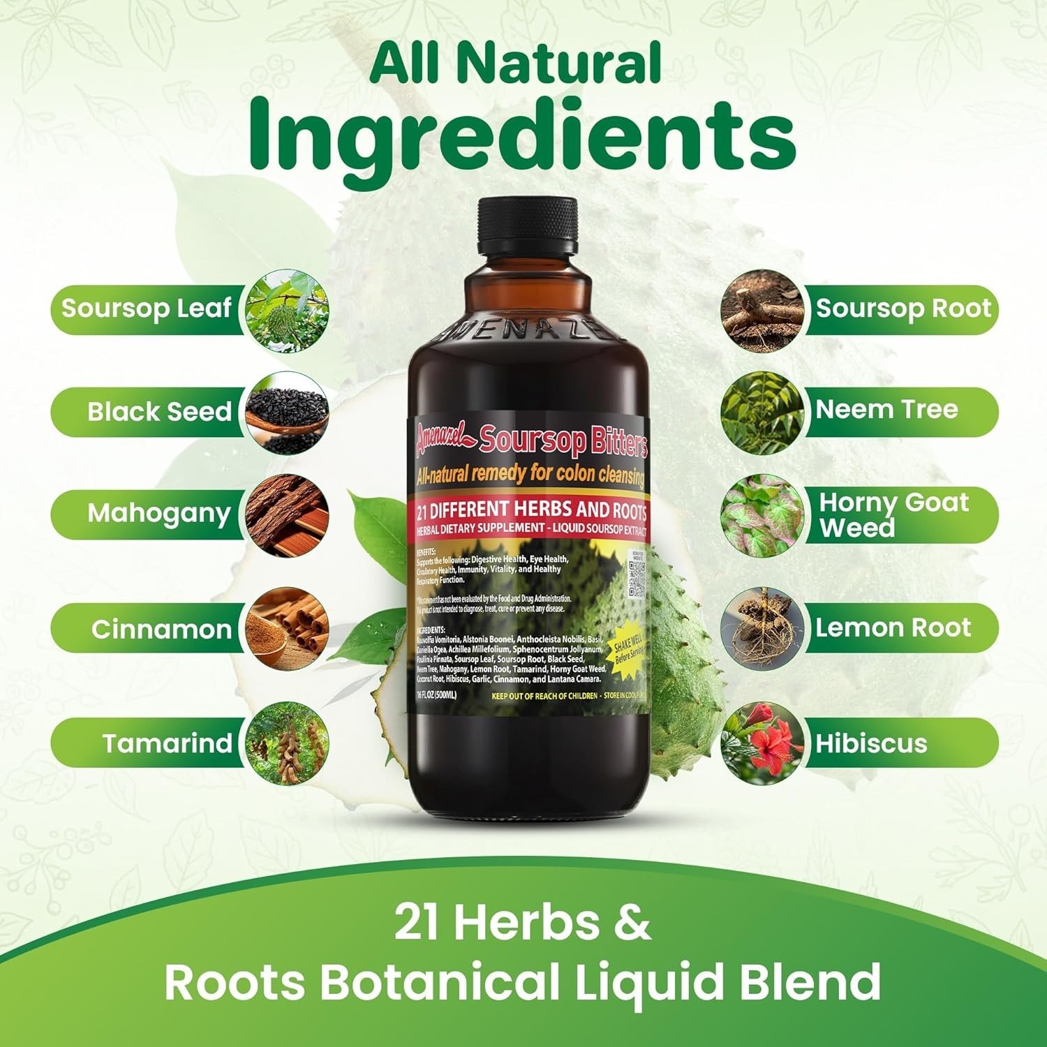 Organic Soursop Bitters, 16 fl oz/-