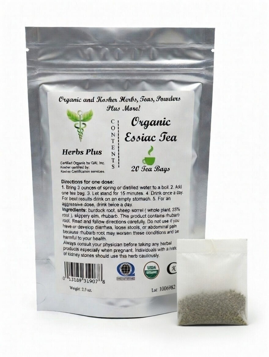 Essiac Tea Bags – 25% Sheep Sorrel Root Essiac Tea Organic Certified