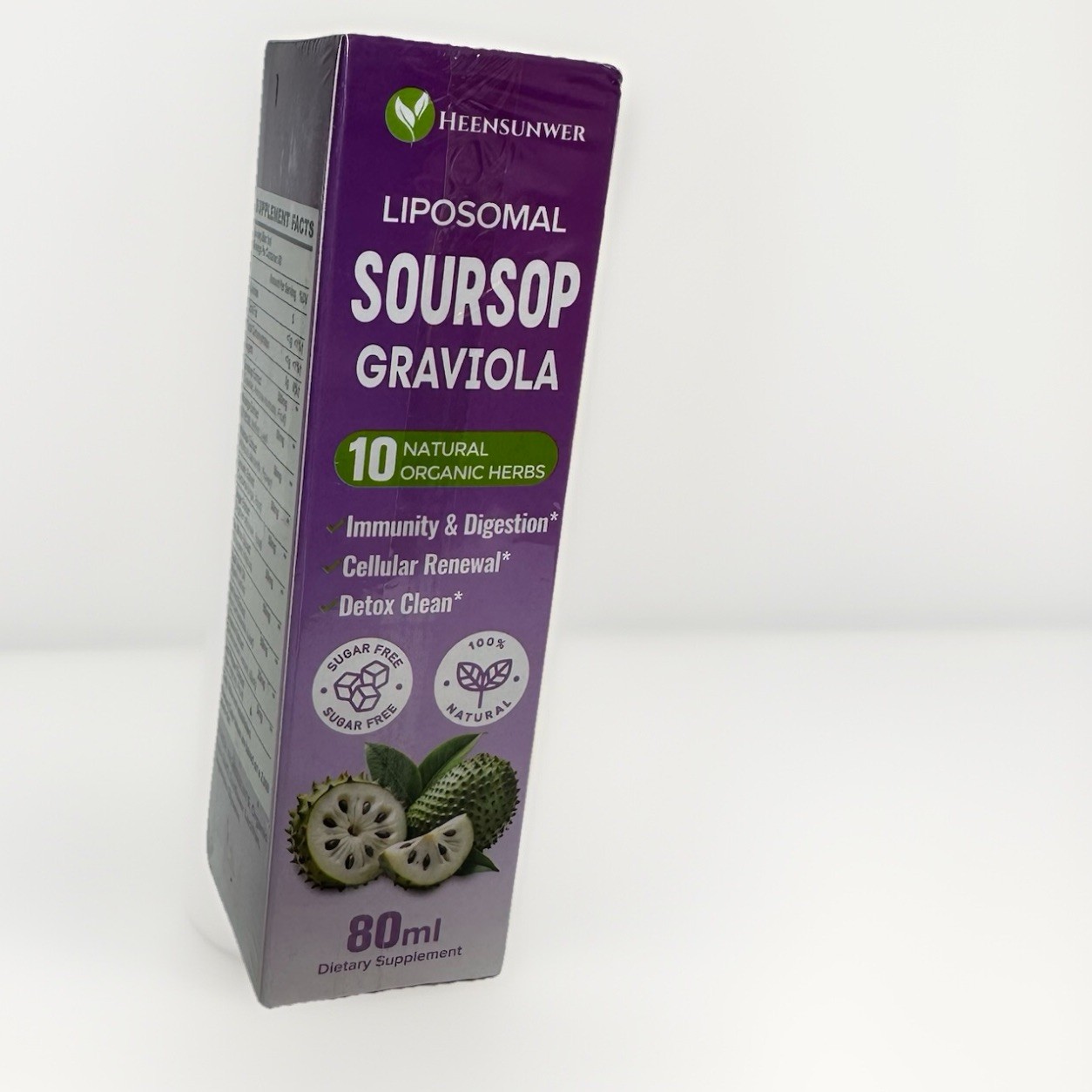 Soursop Bitters Liquid Sugar Free Graviola Liquid Drops Extract 80 ml Organic