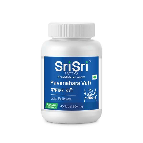 2 x Sri Sri Tattva Pavanhara Vati 500mg 60 Tablets Pure Herbal Digestive Care