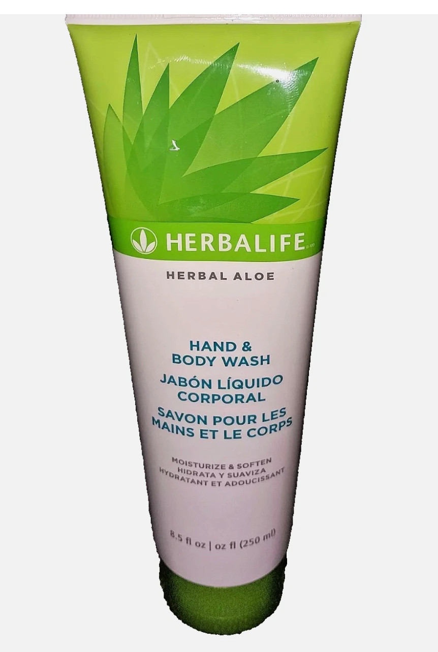 Herbal Aloe Hand & Body Wash 8.5 fl oz 250ml For All Skin Types