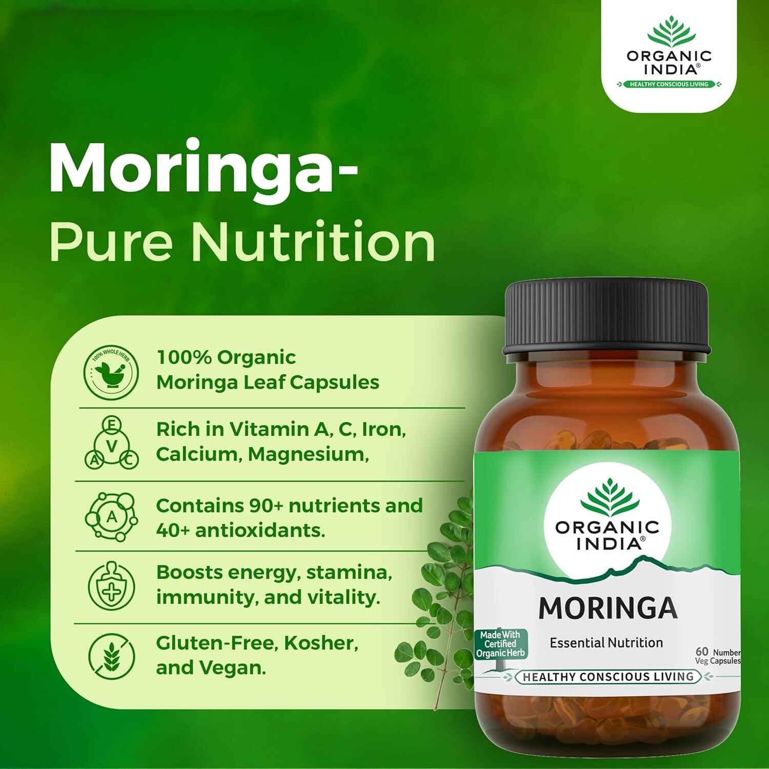 A TATA Product – Organic India Moringa Capsules