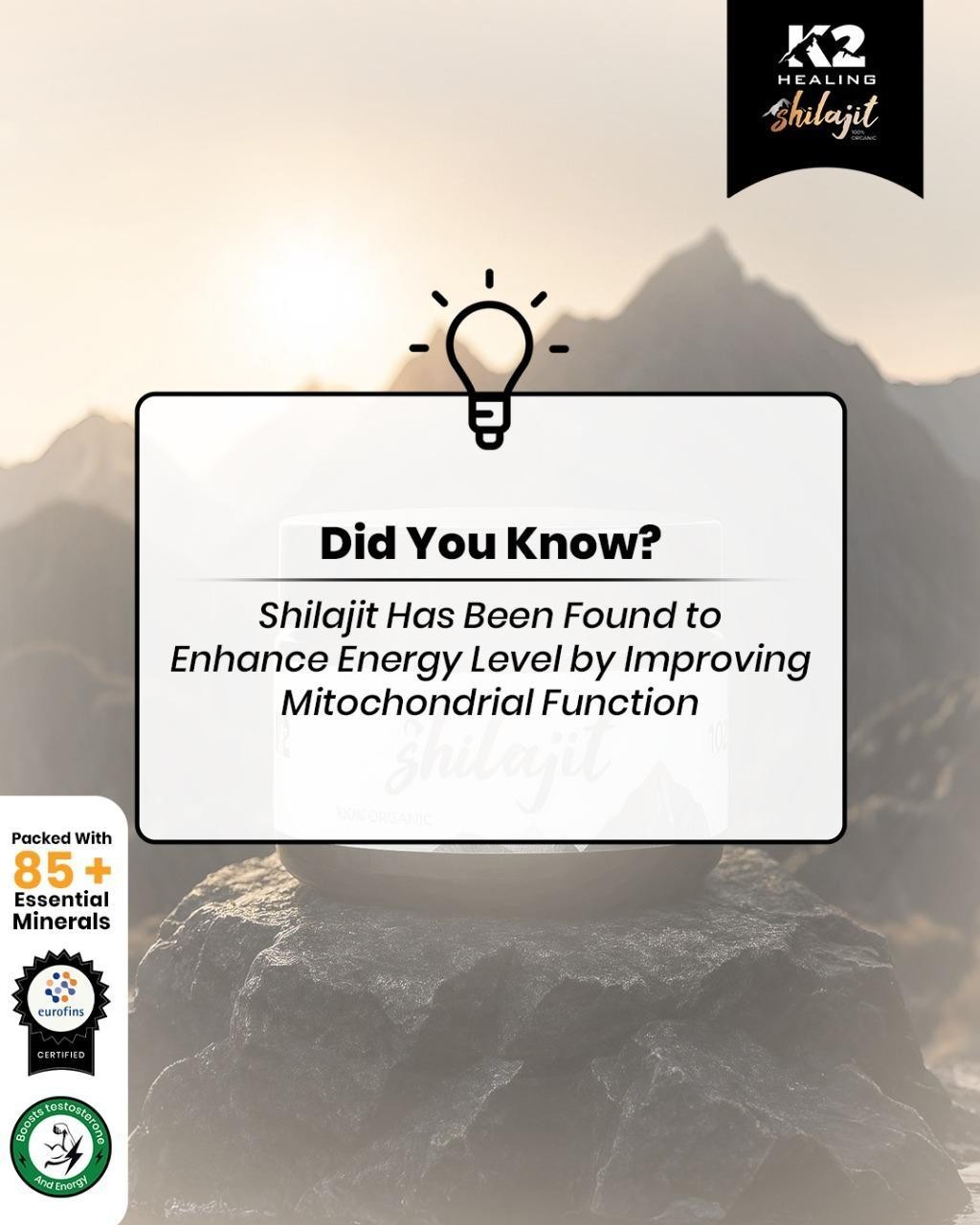 Pure Himalayan Shilajit Resin 80g Authentic k2healingshilajit Lab Tested