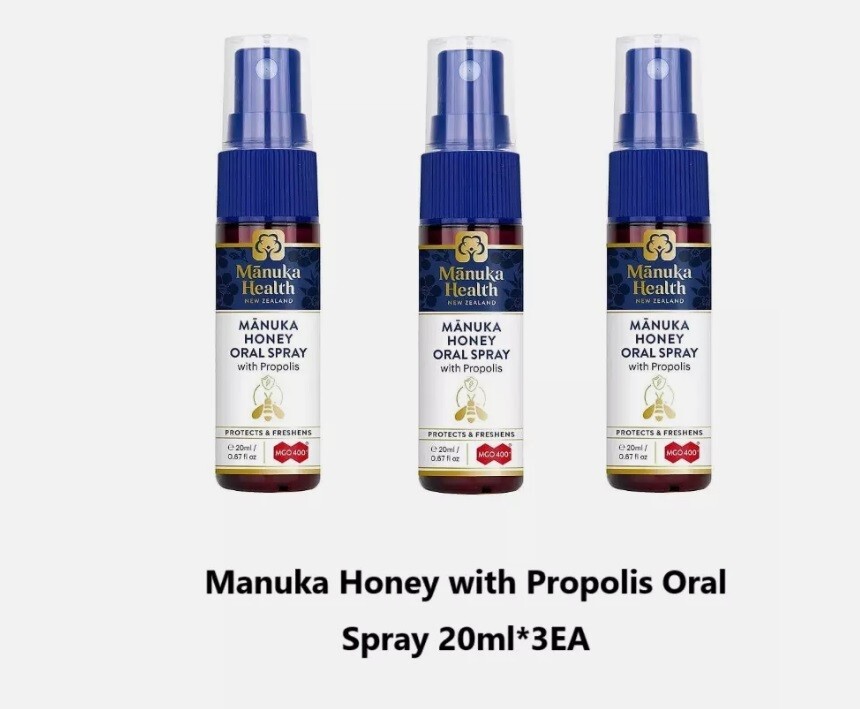 New Zealand Propolis Oral Spray 30ml*3EA with Manuka Honey **Free Shipping**