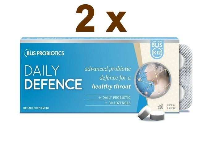 2 x Blis K12 Daily Defence 30 Vanila Lozenges – Probiotic for a healthy throat