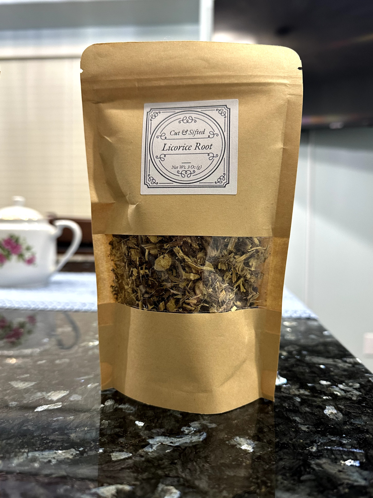 Licorice Root Cut and Sifted sticks 3 oz bag/Kosher certified and non-irradiated