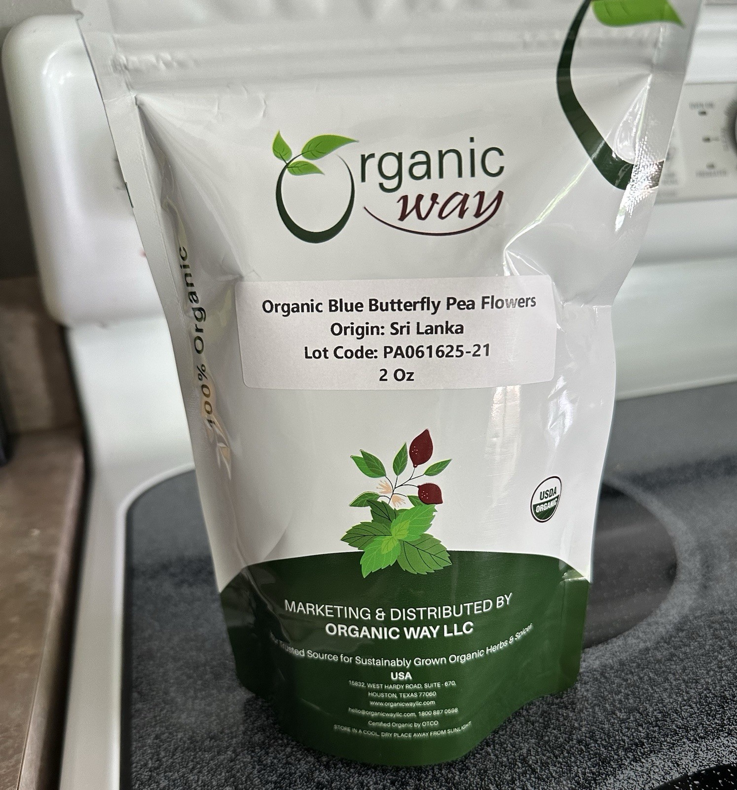 Organic Way Blue Butterfly Pea Flower Herbal Tea