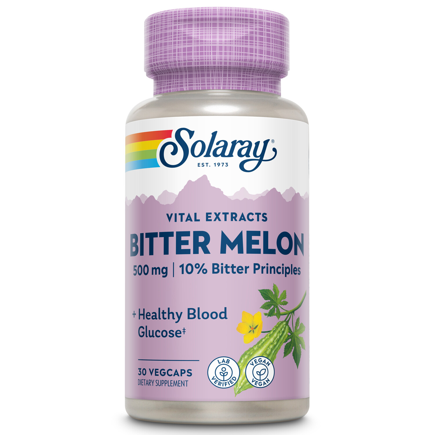 Solaray Bitter Melon Fruit Extract 500mg 10% Bitter Principles | 30 VegCaps
