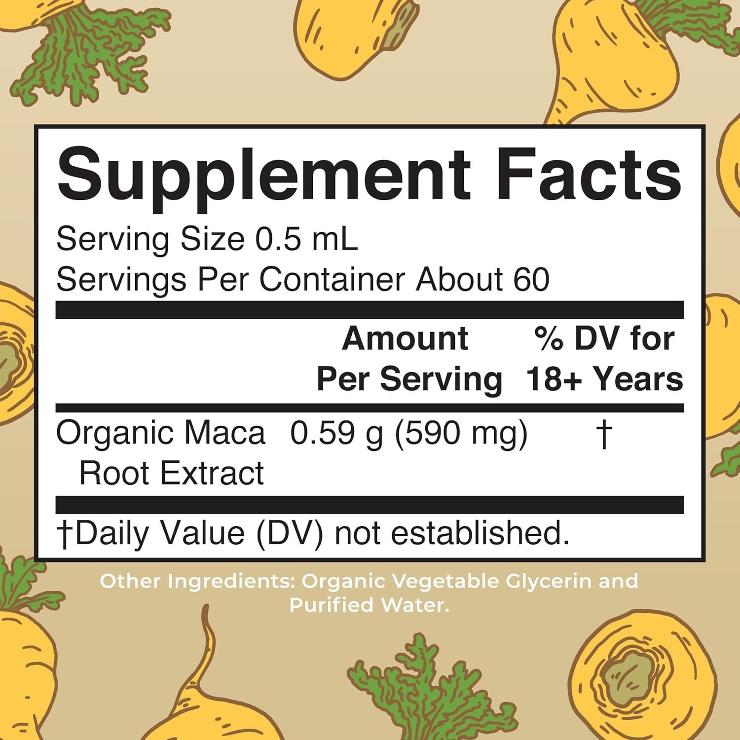 New Maca Root Drop Bottle