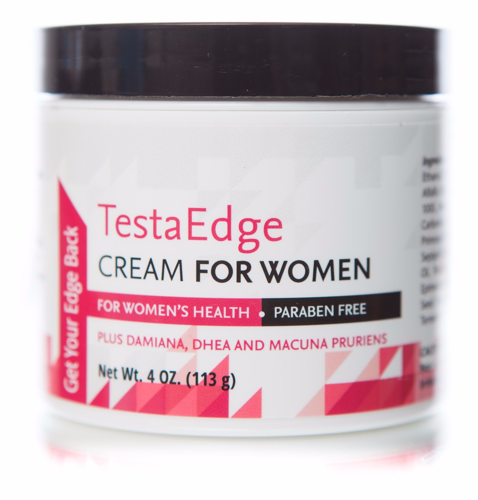 LIBIDO EDGE LABS TESTAEDGE TESTOSTERONE BOOSTER CREAM GEL WOMEN 4 ounce jar