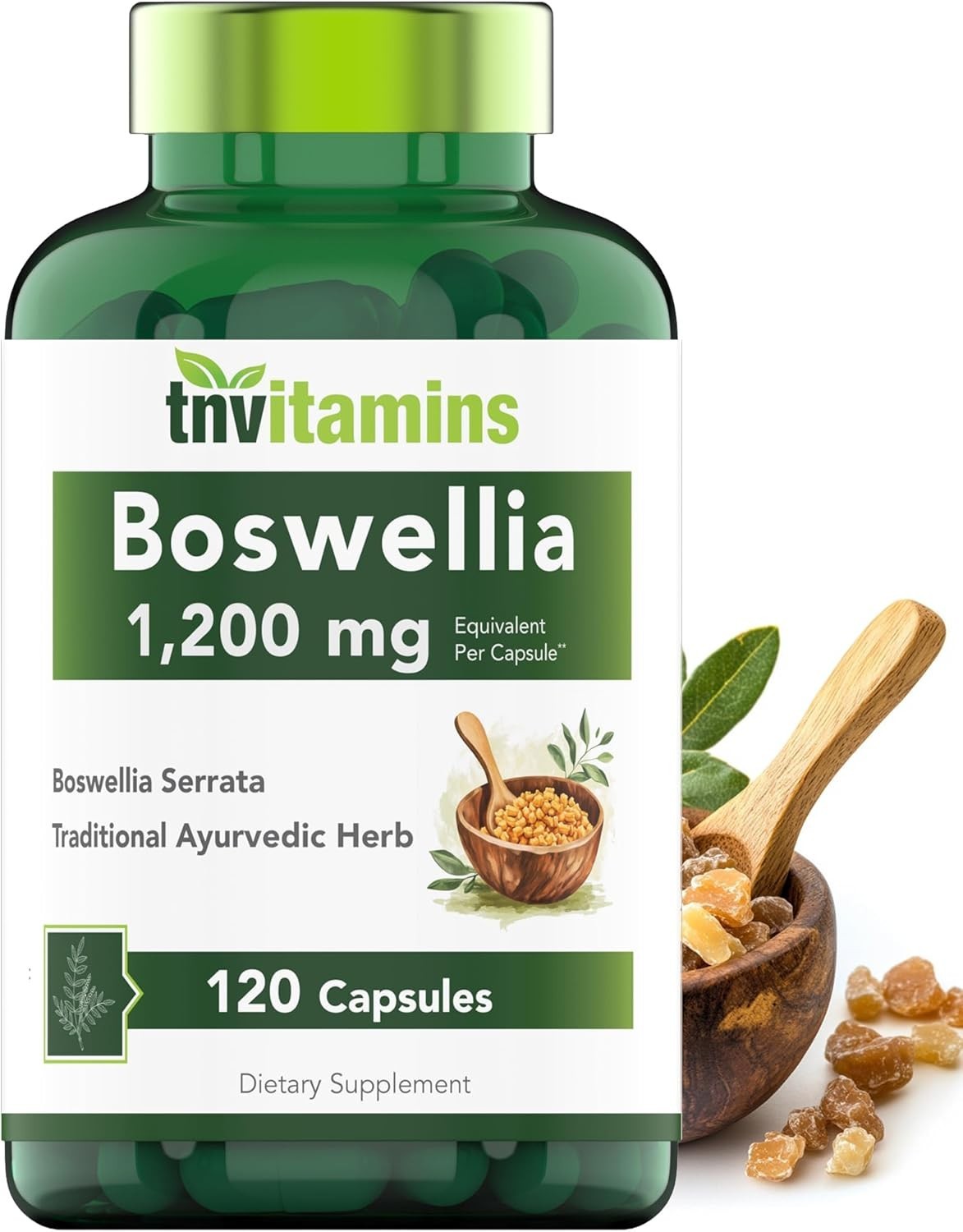 tnvitamins Boswellia Extract 1200mg 120 Caps 65% Boswellic Acids