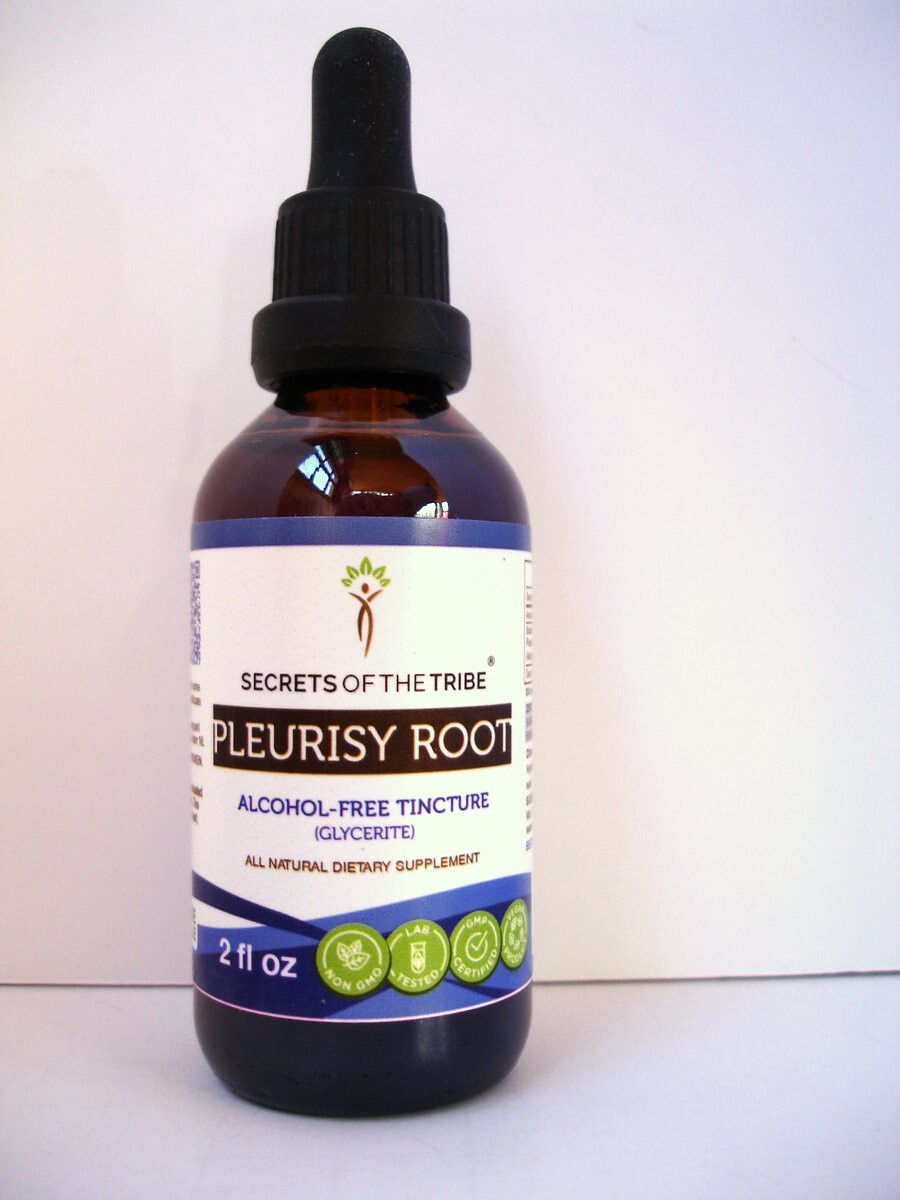 Secrets Of The Tribe Pleurisy Root Tincture Alcohol-FREE Sealed Exp. 12/2028